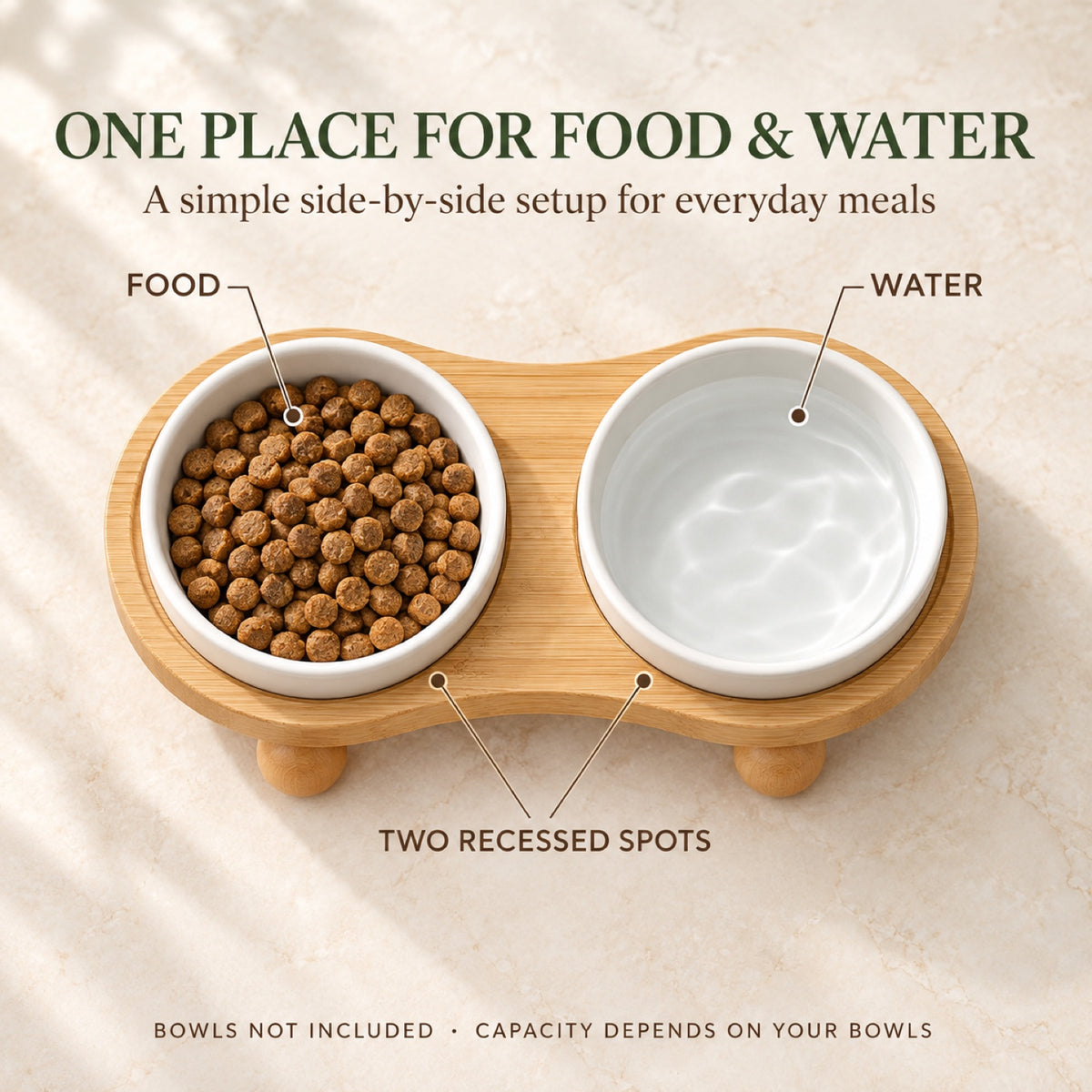 Elevated Double-Bowl Pet Feeding Stand, 2 Sizes, By GAVPEPY image 5 - 4.jpg