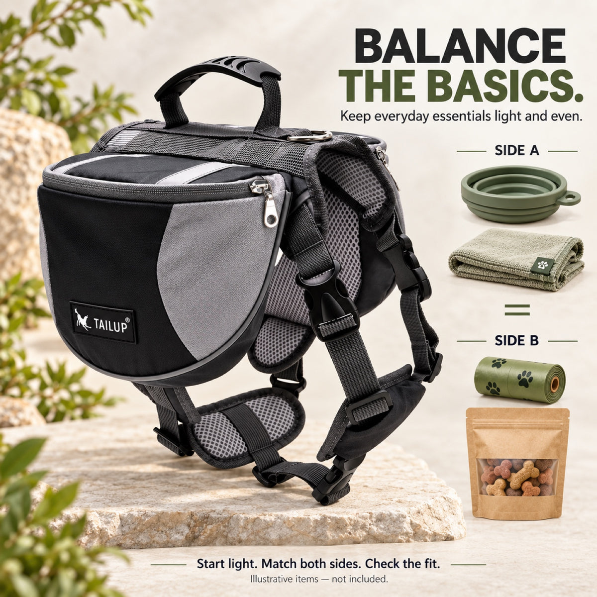 Dog Saddle Backpack, 3 Sizes and 2 Finishes, By GAVPEPY image 5 - 4.jpg