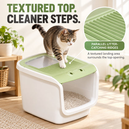 GAVPEPY Enclosed Cat Litter Box, 2 Options image 5 - 4.jpg