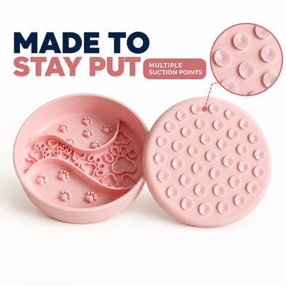 Paw Print Silicone Pet Lick Bowl, 5 Colors, By GAVPEPY image 5 - 4.jpg