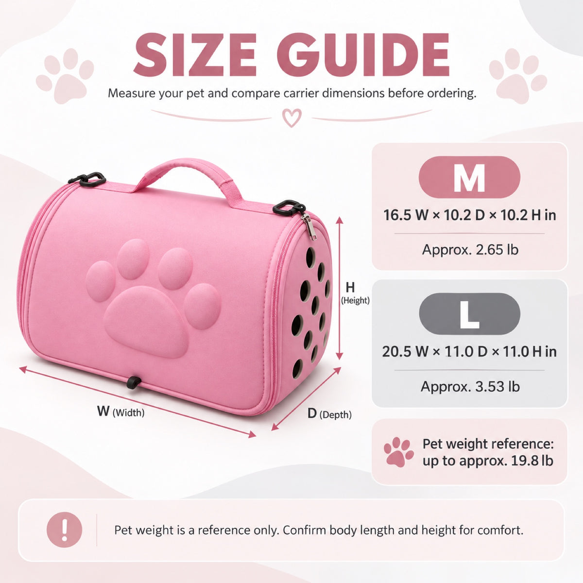 EVA Pet Travel Carrier, 2 Sizes, 5 Colors, By GAVPEPY image 5 - 4.jpg