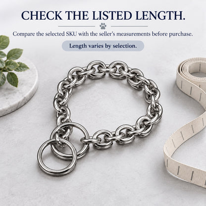 GAVPEPY Stainless Steel Chain Dog Collar, 8 size options, as pictured, for daily dog walks and outdoor wear; adjustable neckwear with the selected finish and fit shown in the product photos; review the selected variant photo for details image 5 - 4.jpg
