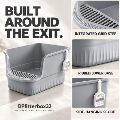 GAVPEPY Extra Large High-Sided Cat Litter Box, 10 Options image 5 - 4.jpg