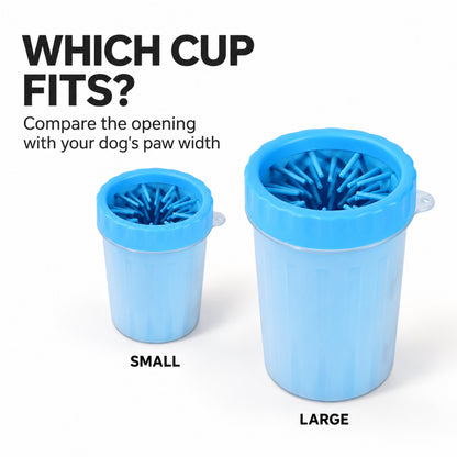 GAVPEPY Silicone Paw Washer Cup, Sizes L, S, Blue, Red, Green, for cleaning paws after outdoor walks; reusable cup with the selected color and size shown in the product photos; review the selected variant photo for details image 4 - 4.jpg