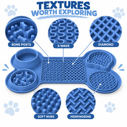 Six-Section Silicone Pet Lick Mat, 7 Configurations, By GAVPEPY image 5 - 4.jpg