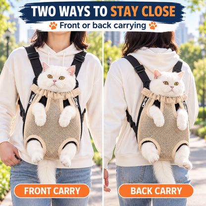 Mesh Four-Leg Pet Carrier Backpack, 7 Colors and 4 Sizes, By GAVPEPY image 5 - 4.jpg
