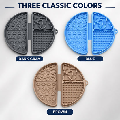 Folding Round Silicone Pet Lick Mat, 3 Colors, By GAVPEPY image 5 - 4.jpg