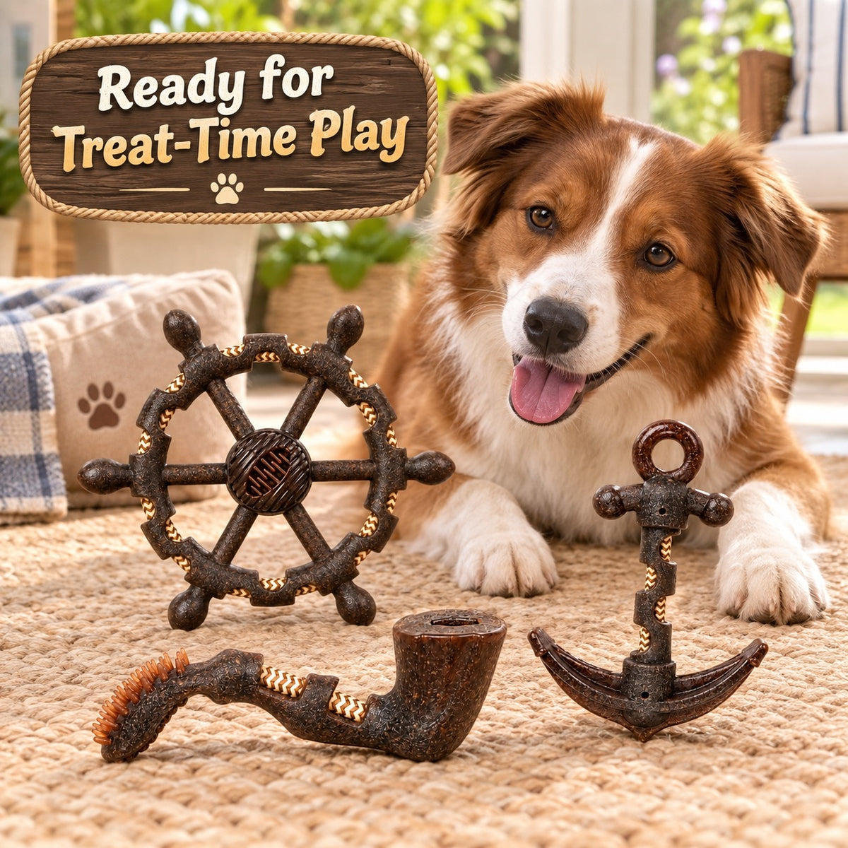 TPR Treat Dispensing Dog Toy, 3 Styles, By GAVPEPY image 5 - 4.jpg