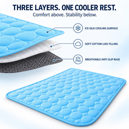 Ice Silk Cooling Pet Mat, 4 Colors & 7 Sizes, By GAVPEPY image 5 - 4.jpg