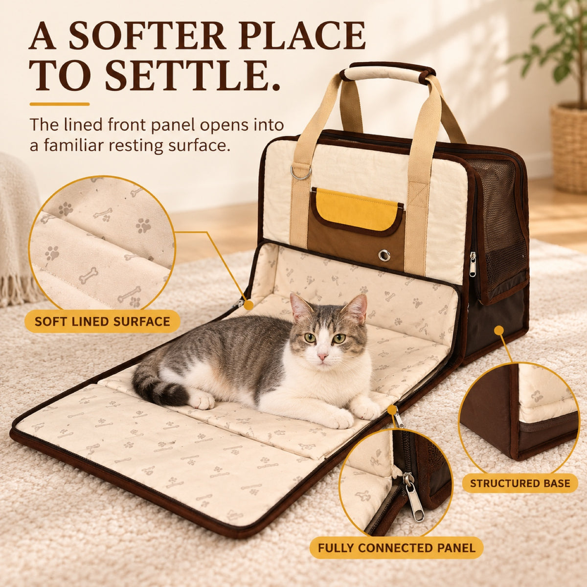 Foldable Expandable Pet Travel Carrier, 2 Colors, By GAVPEPY image 5 - 4.jpg