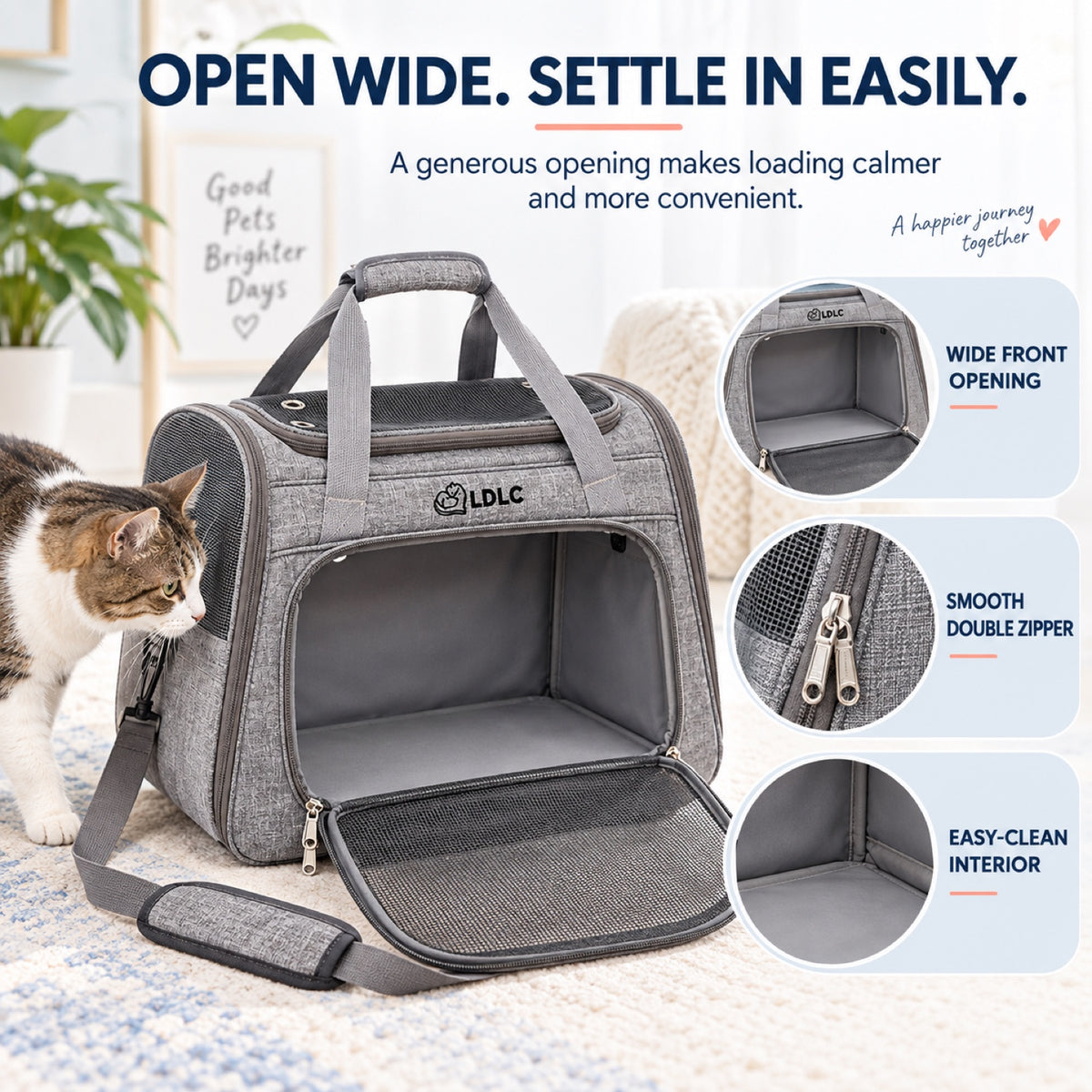 Large Convertible Pet Carrier Bag, 2 Sizes, 4 Colors, By GAVPEPY image 5 - 4.jpg