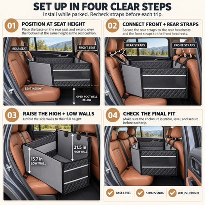 Hard-Bottom Rear Seat Pet Platform, 2 Styles, By GAVPEPY image 5 - 4.jpg
