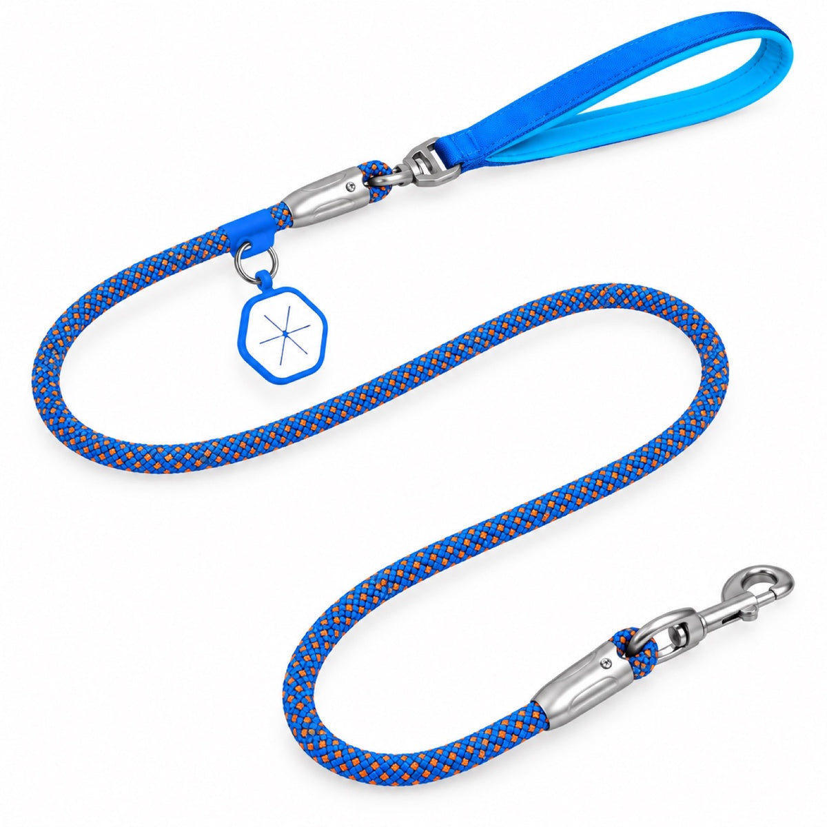Patterned Rope Dog Leash with ID Tag, 5 Colors and 4 Sizes, By GAVPEPY image 25 - 5693819763321.jpg