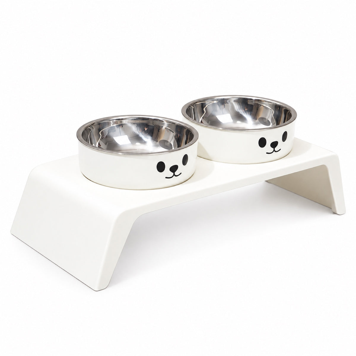 Cat-Face Stainless Steel Double Pet Bowl, 2 Colors, By GAVPEPY image 9 - 5758672208911.jpg