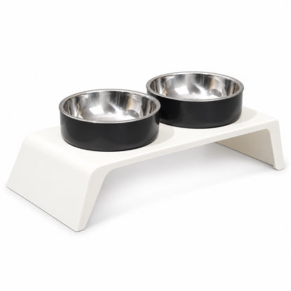 Solid-Color Stainless Steel Double Pet Bowl, 2 Colors, By GAVPEPY image 9 - 5758672208921.jpg