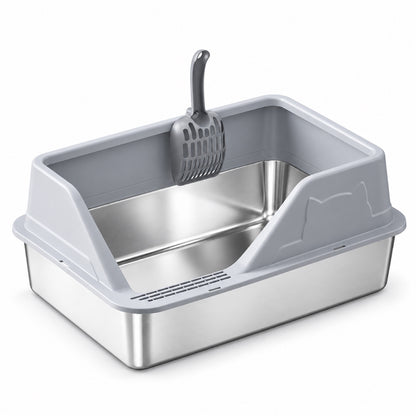 GAVPEPY Stainless Steel High-Sided Cat Litter Box, 56 Options image 51 - 5946631396816.jpg