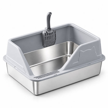 GAVPEPY Stainless Steel High-Sided Cat Litter Box, 56 Options image 38 - 5946631396817.jpg