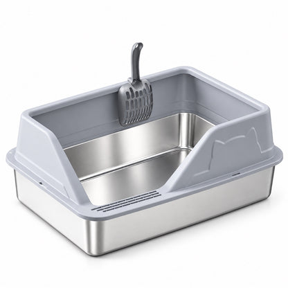 GAVPEPY Stainless Steel High-Sided Cat Litter Box, 56 Options image 35 - 5946631396818.jpg