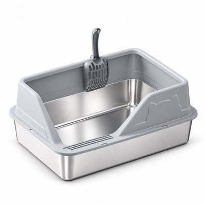 GAVPEPY Stainless Steel High-Sided Cat Litter Box, 56 Options image 61 - 5946631396819.jpg