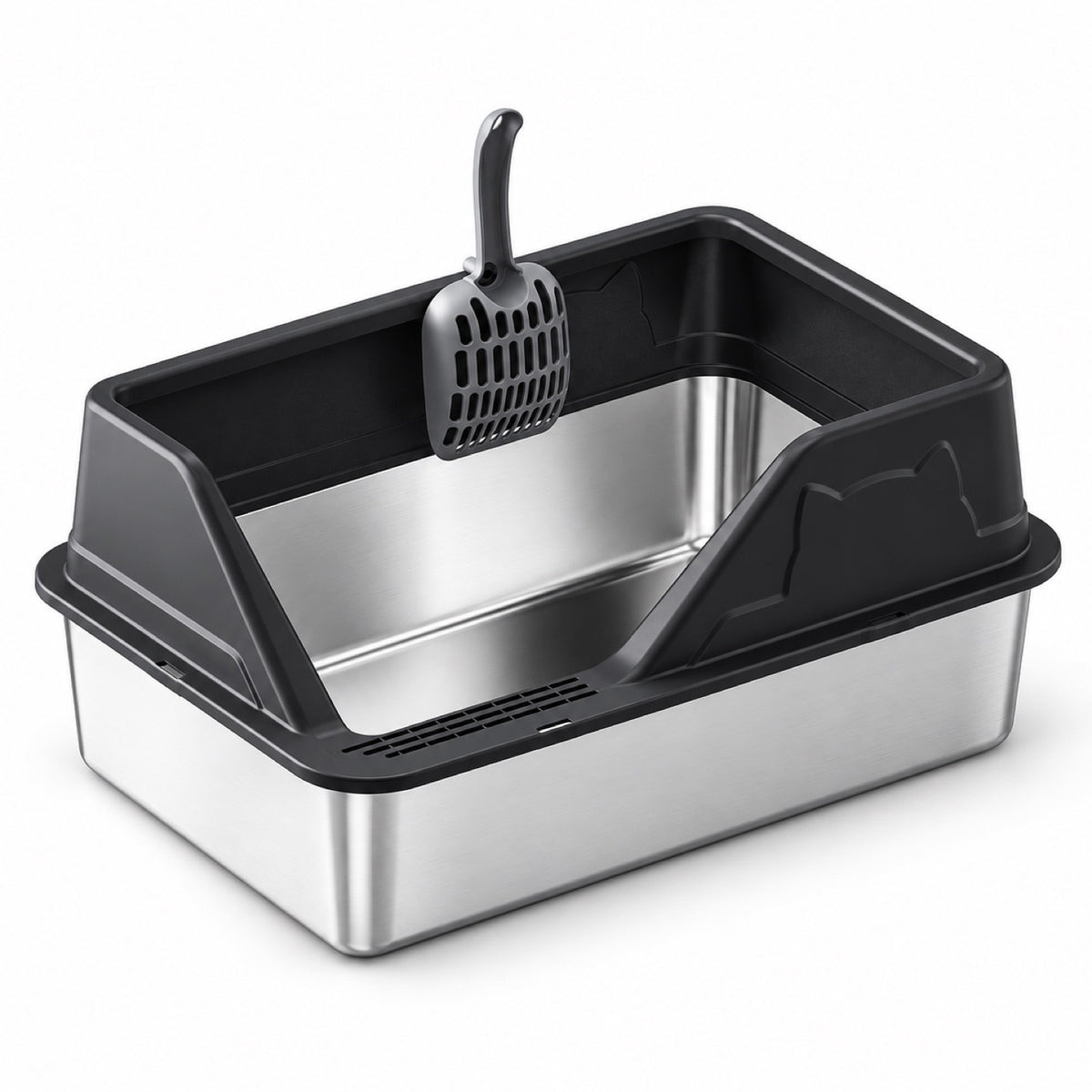 GAVPEPY Stainless Steel High-Sided Cat Litter Box, 56 Options image 36 - 5946631396824.jpg