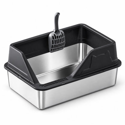 GAVPEPY Stainless Steel High-Sided Cat Litter Box, 56 Options image 36 - 5946631396824.jpg