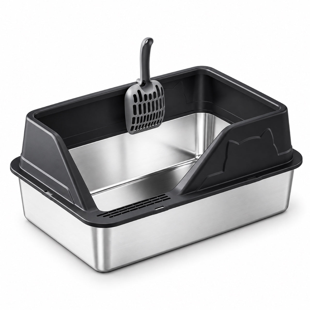 GAVPEPY Stainless Steel High-Sided Cat Litter Box, 56 Options image 33 - 5946631396828.jpg