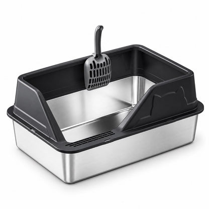 GAVPEPY Stainless Steel High-Sided Cat Litter Box, 56 Options image 33 - 5946631396828.jpg
