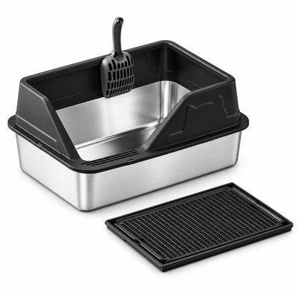 GAVPEPY Stainless Steel High-Sided Cat Litter Box, 56 Options image 40 - 5946631396860.jpg