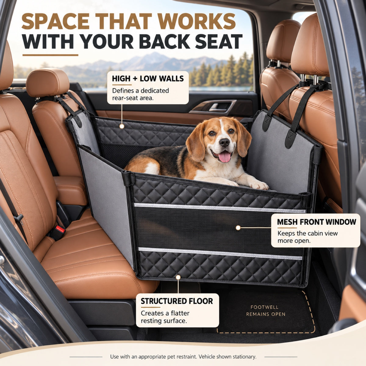 Hard-Bottom Rear Seat Pet Platform, 2 Styles, By GAVPEPY image 6 - 5.jpg