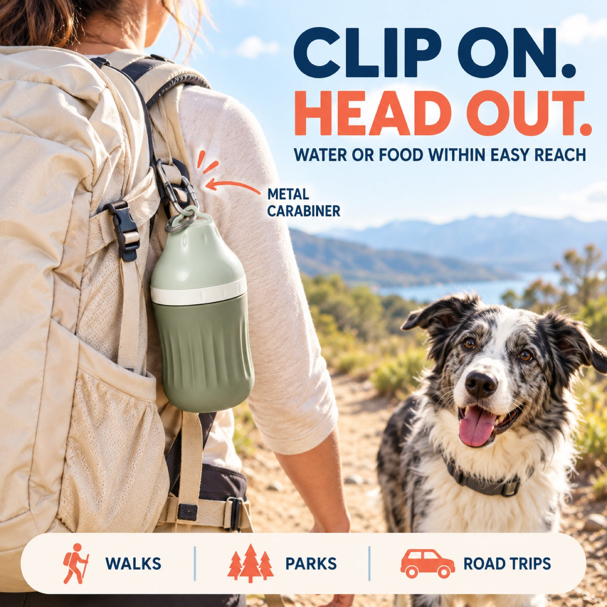 Compact Pet Water Dispenser, 220 or 420 mL, 5 Colors, By GAVPEPY image 6 - 5.jpg