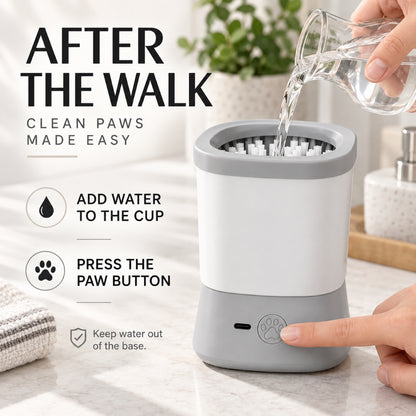 GAVPEPY ABS plastic and silicone Electric Paw Washer Cup, Sizes , Gray, Pink, Blue, after rainy walks, park visits and everyday outdoor trips; a reusable cup design for rinsing paws after walks and outdoor play image 5 - 5.jpg