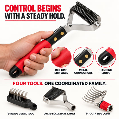 Pet Dematting Comb Collection, 4 Styles, By GAVPEPY image 6 - 5.jpg