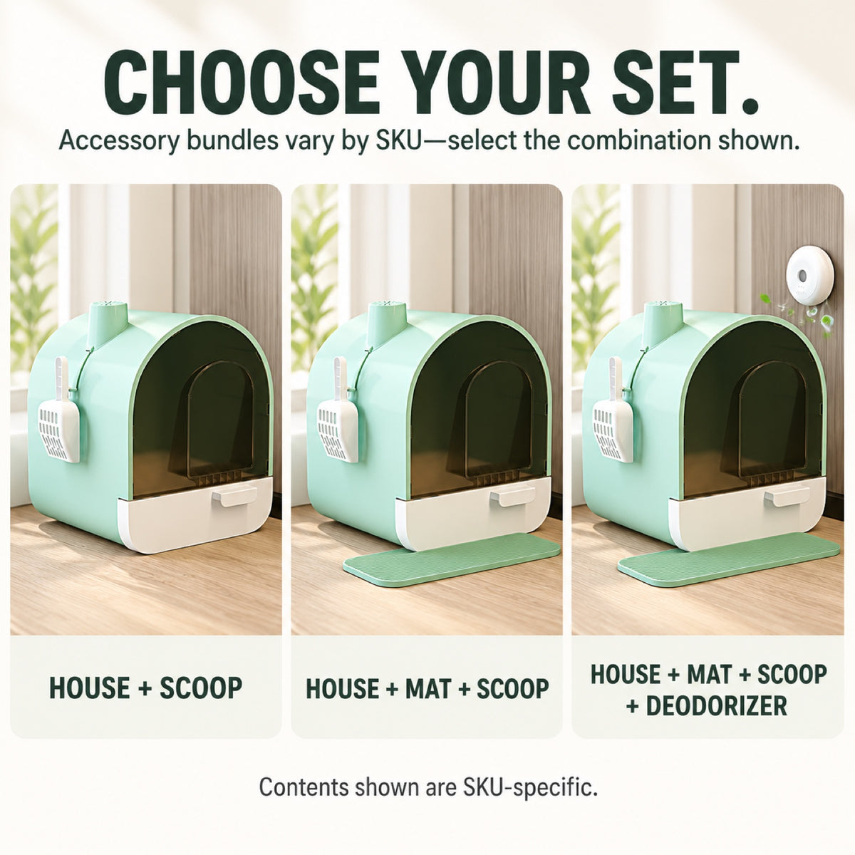 GAVPEPY Drawer Enclosed Cat Litter Box, 6 Options image 6 - 5.jpg