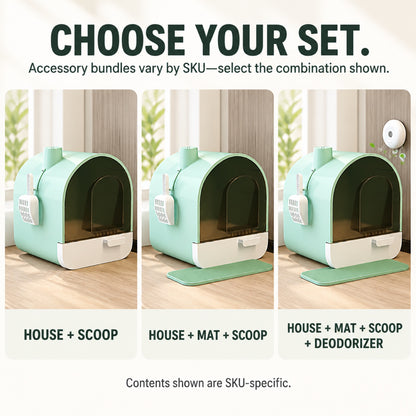 GAVPEPY Drawer Enclosed Cat Litter Box, 6 Options image 6 - 5.jpg