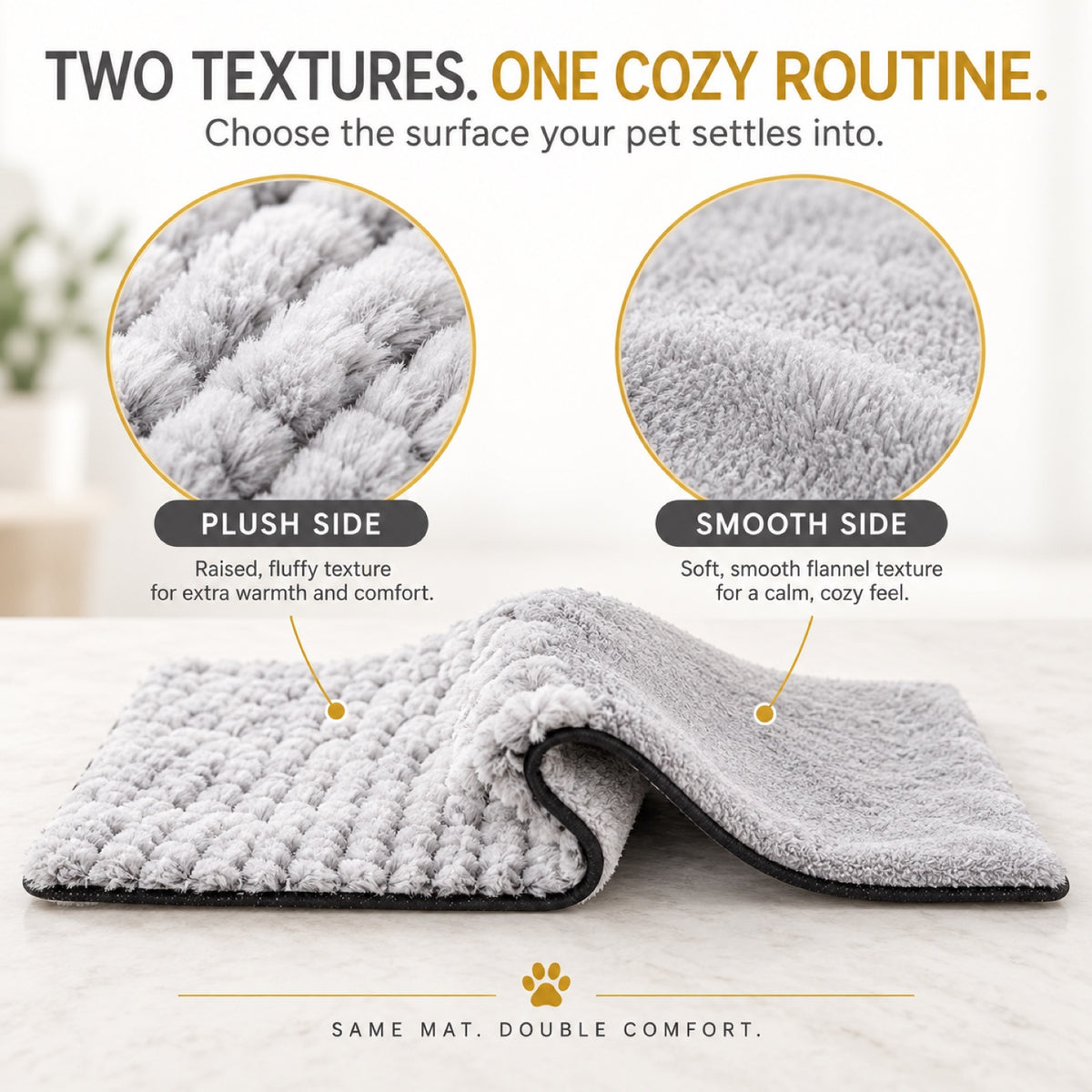 Flannel Self-Warming Pet Mat, 3 Sizes, By GAVPEPY image 6 - 5.jpg