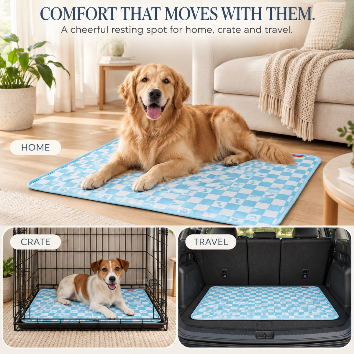 Foam Pet Bed Mat, 4 Colors & 3 Sizes, By GAVPEPY image 6 - 5.jpg
