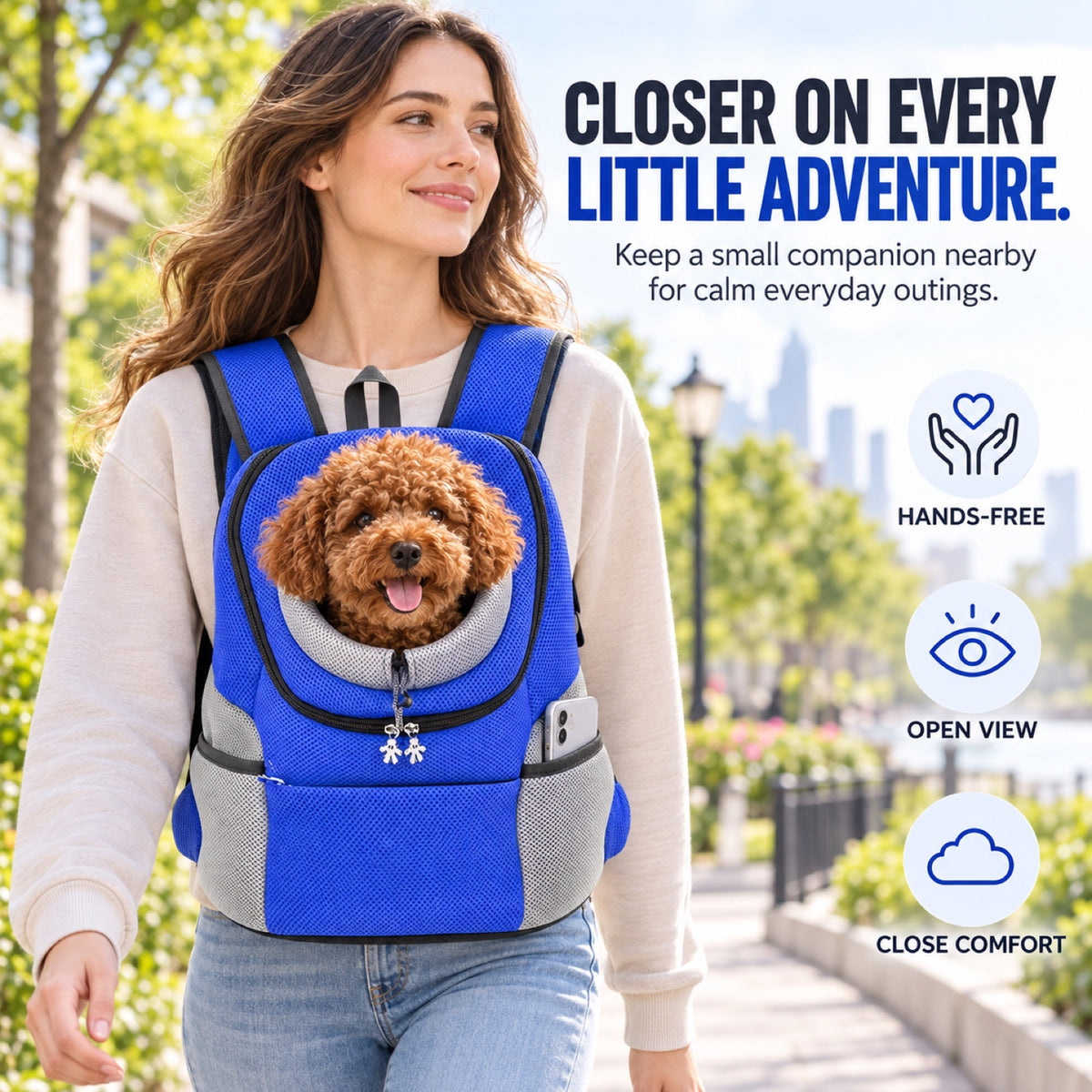 Front Pet Carrier Backpack, 3 Sizes, 4 Colors, By GAVPEPY image 6 - 5.jpg