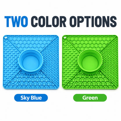 Large 32 cm Silicone Pet Lick Mat with Folding Bowl, 2 Colors, By GAVPEPY image 6 - 5.jpg