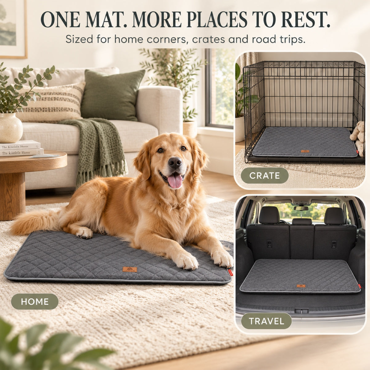 Linen Pet Bed Mat, 4 Colors & 3 Sizes, By GAVPEPY image 6 - 5.jpg