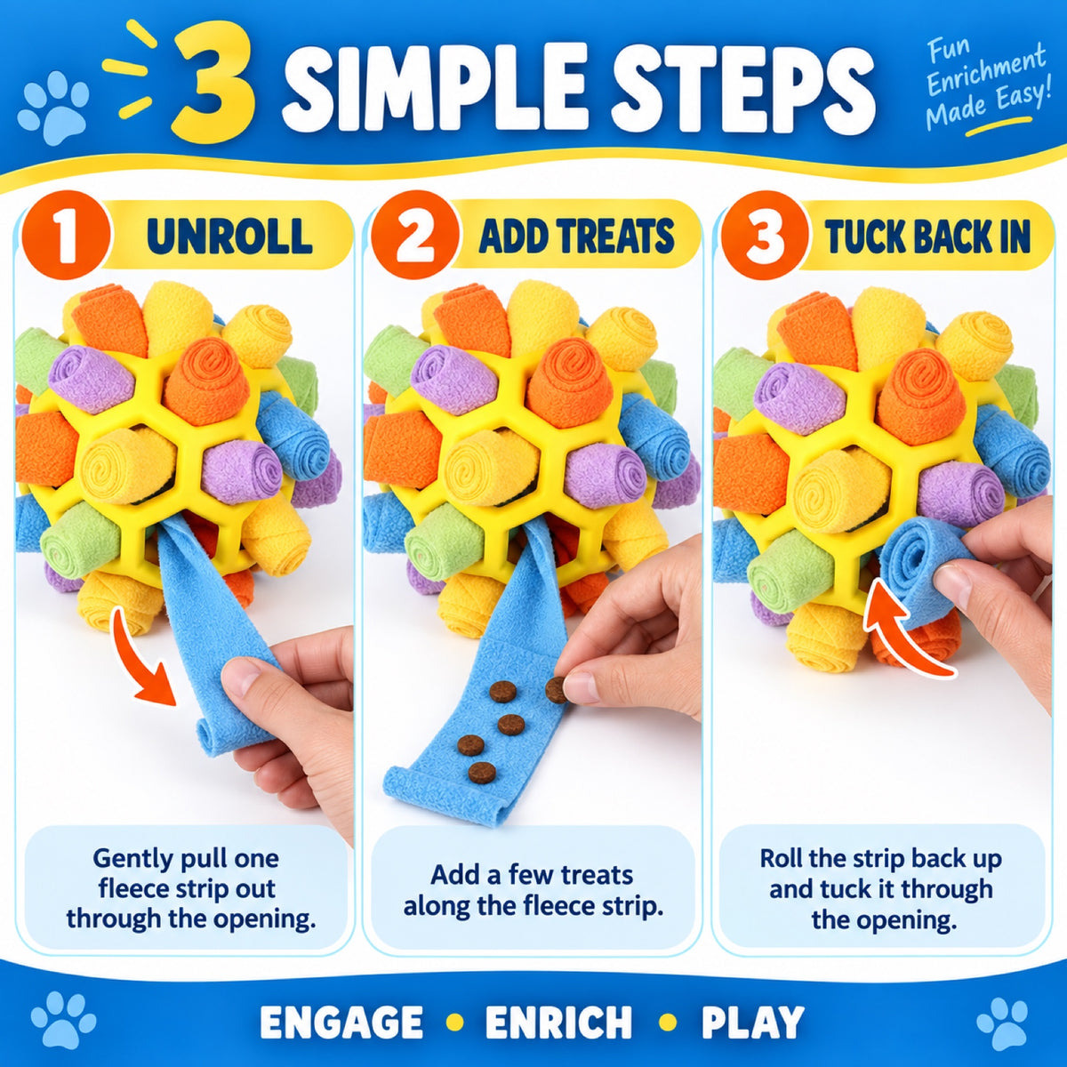 Cotton Rope Snuffle Ball Dog Toy, 4 Colors, By GAVPEPY image 6 - 5.jpg