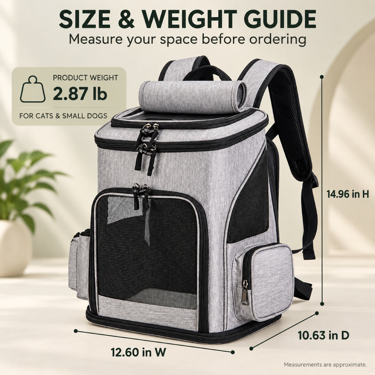 Foldable Head-Out Pet Backpack, By GAVPEPY image 6 - 5.jpg