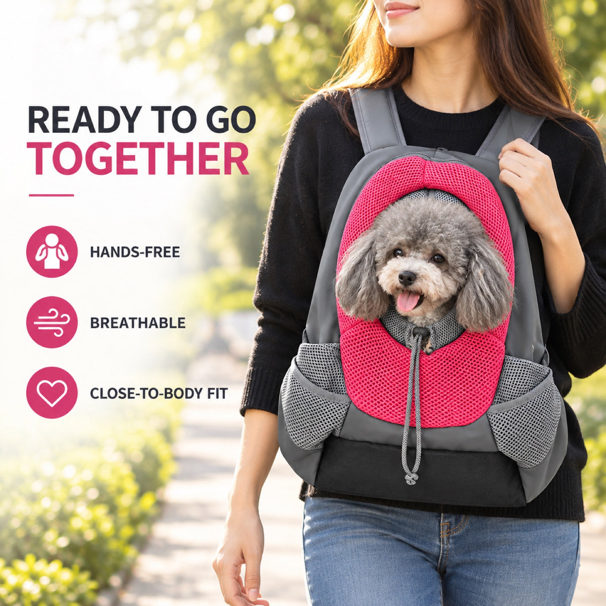 Front Pet Carrier Backpack, 2 Sizes, 6 Colors, By GAVPEPY image 6 - 5.jpg