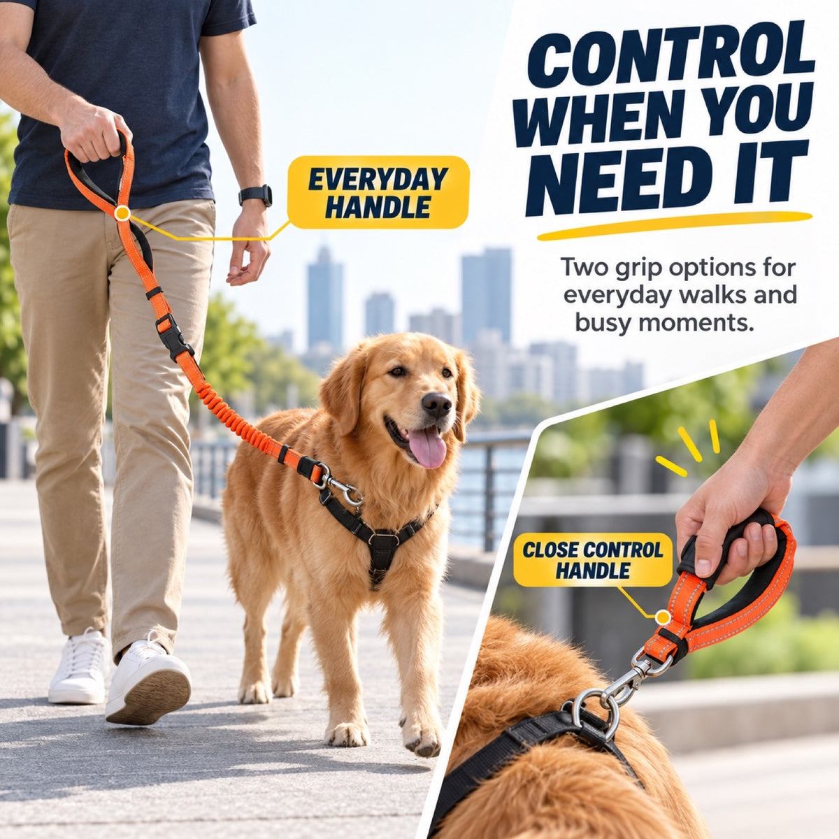 6-in-1 Hands-Free Running Dog Leash, 3 Colors, By GAVPEPY image 6 - 5.jpg