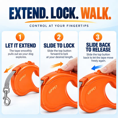 Candy-Color Retractable Dog Leash, 3 Colors and 2 Lengths, By GAVPEPY image 6 - 5.jpg