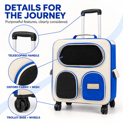 Large Rolling Pet Backpack with Trolley, 4 Colors, By GAVPEPY image 6 - 5.jpg