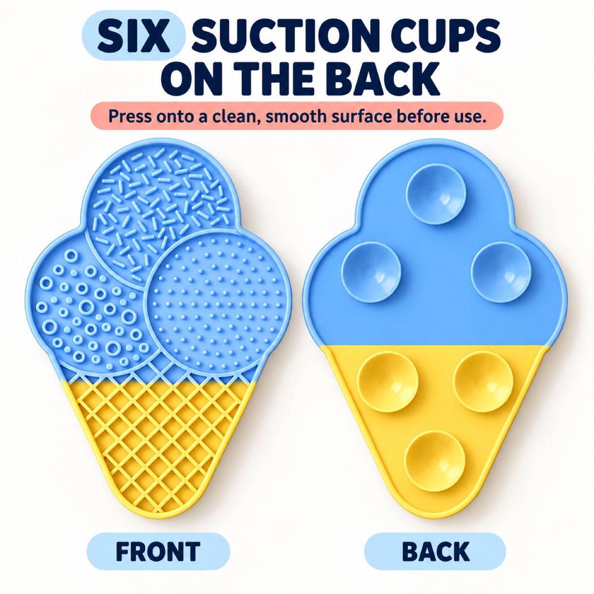 Ice Cream-Shaped Silicone Pet Lick Mat, 2 Colors, By GAVPEPY image 6 - 5.jpg