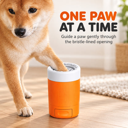 GAVPEPY ABS plastic Pet Paw Washer Cup, Sizes , Gray, Orange, for cleaning paws after outdoor walks; reusable cup with the selected color and size shown in the product photos; review the selected variant photo for details image 5 - 5.jpg