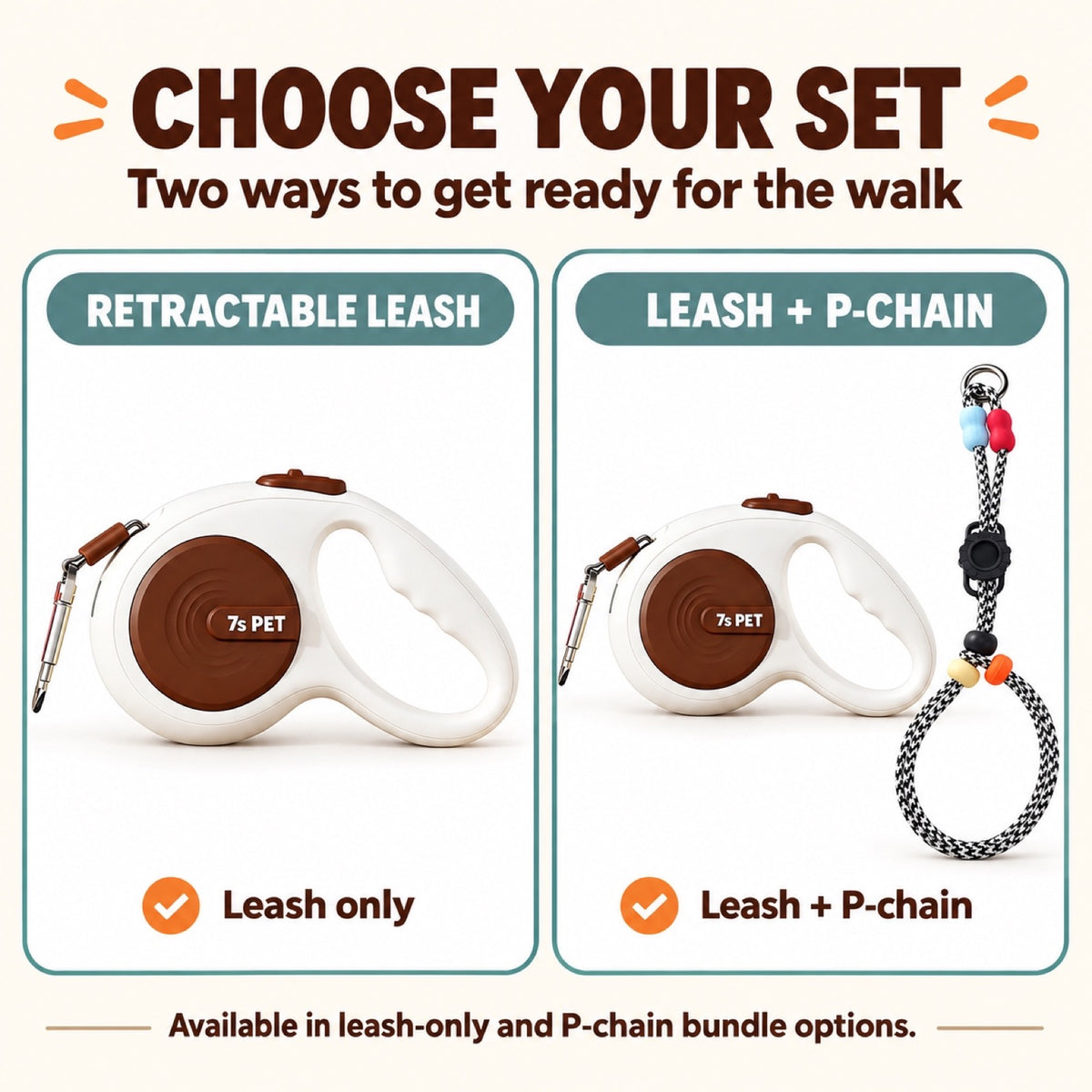 5 m Retractable Dog Leash with Optional P Chain, 6 Options, By GAVPEPY image 6 - 5.jpg