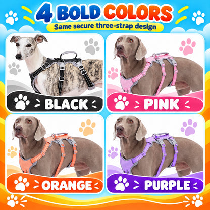 Reflective No-Pull Dog Harness With Lift Handle, 4 Colors and 5 Sizes, By GAVPEPY image 6 - 5.jpg