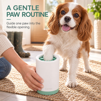 GAVPEPY Rubber Pet Paw Washer Cup, Sizes L, S, Pink, Gray, Green, for cleaning paws after outdoor walks; reusable cup with the selected color and size shown in the product photos; review the selected variant photo for details image 5 - 5.jpg